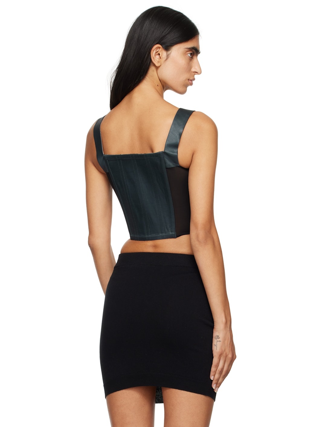 Gray Classic Corset Top - 3