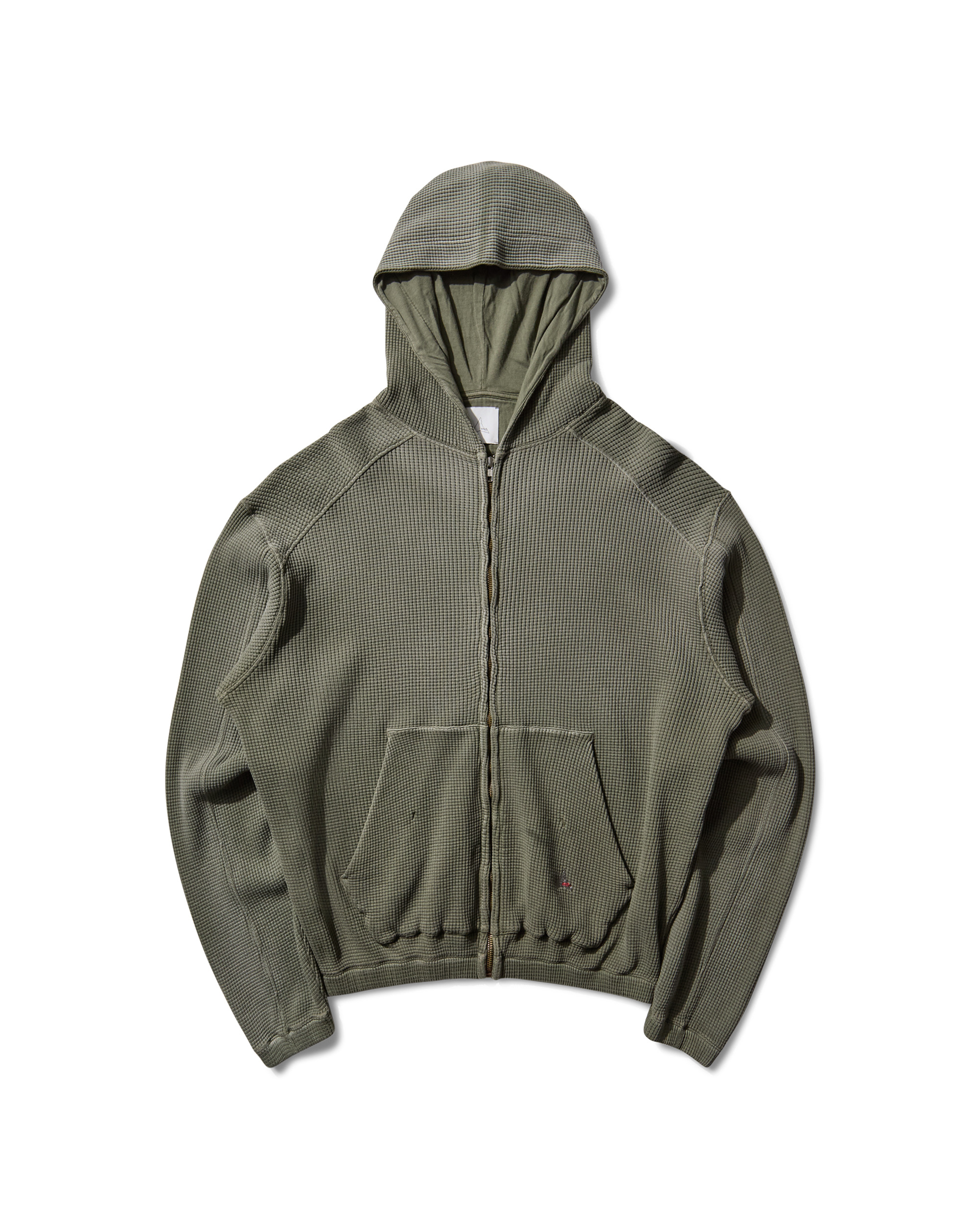 Bee Sun Faded Waffle Zip Up Hoodie - 9