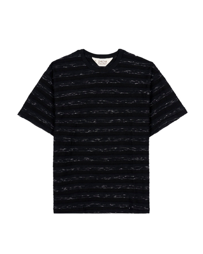 Casey Striped T-shirt - Black/Black 1