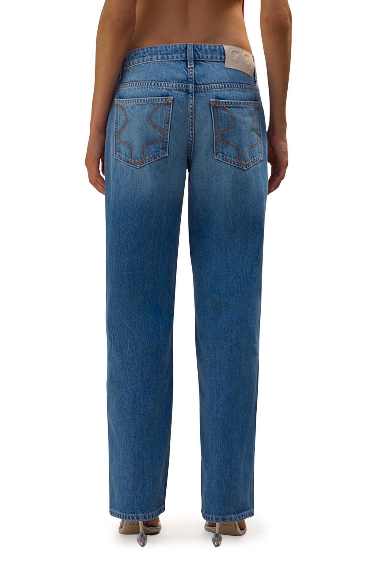 Cult Gaia Tamar Jeans in Medium Stone Wash at Nordstrom - 2