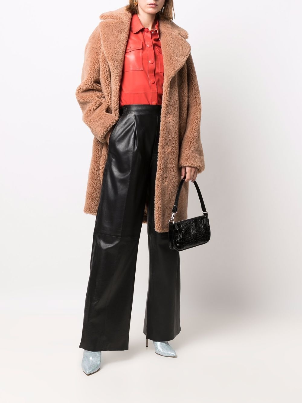 faux-fur midi coat - 2