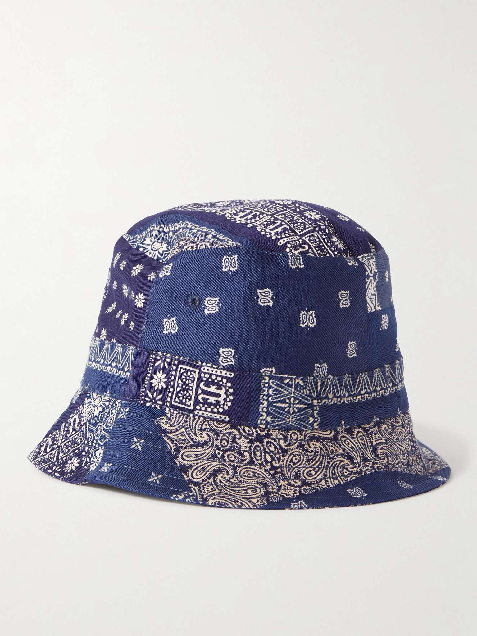 Bandana-Print Cotton-Twill Bucket Hat - 4