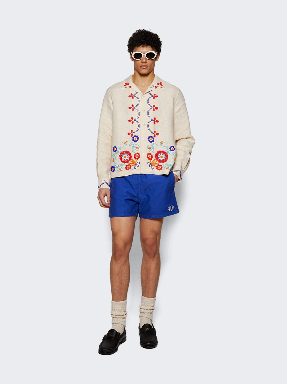 Beaded Garden Party Shirt Ecru - 5