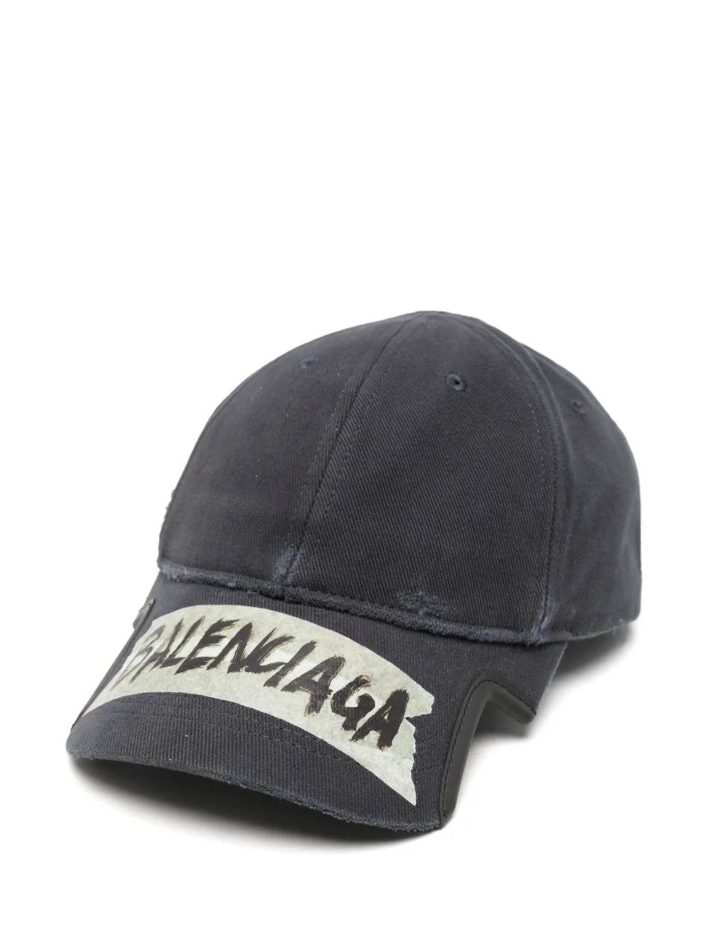 Masking tape cap in faded black - 1
