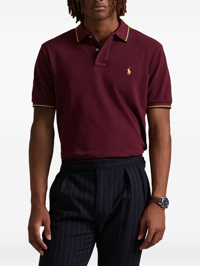 logo-embroidered polo shirt 3