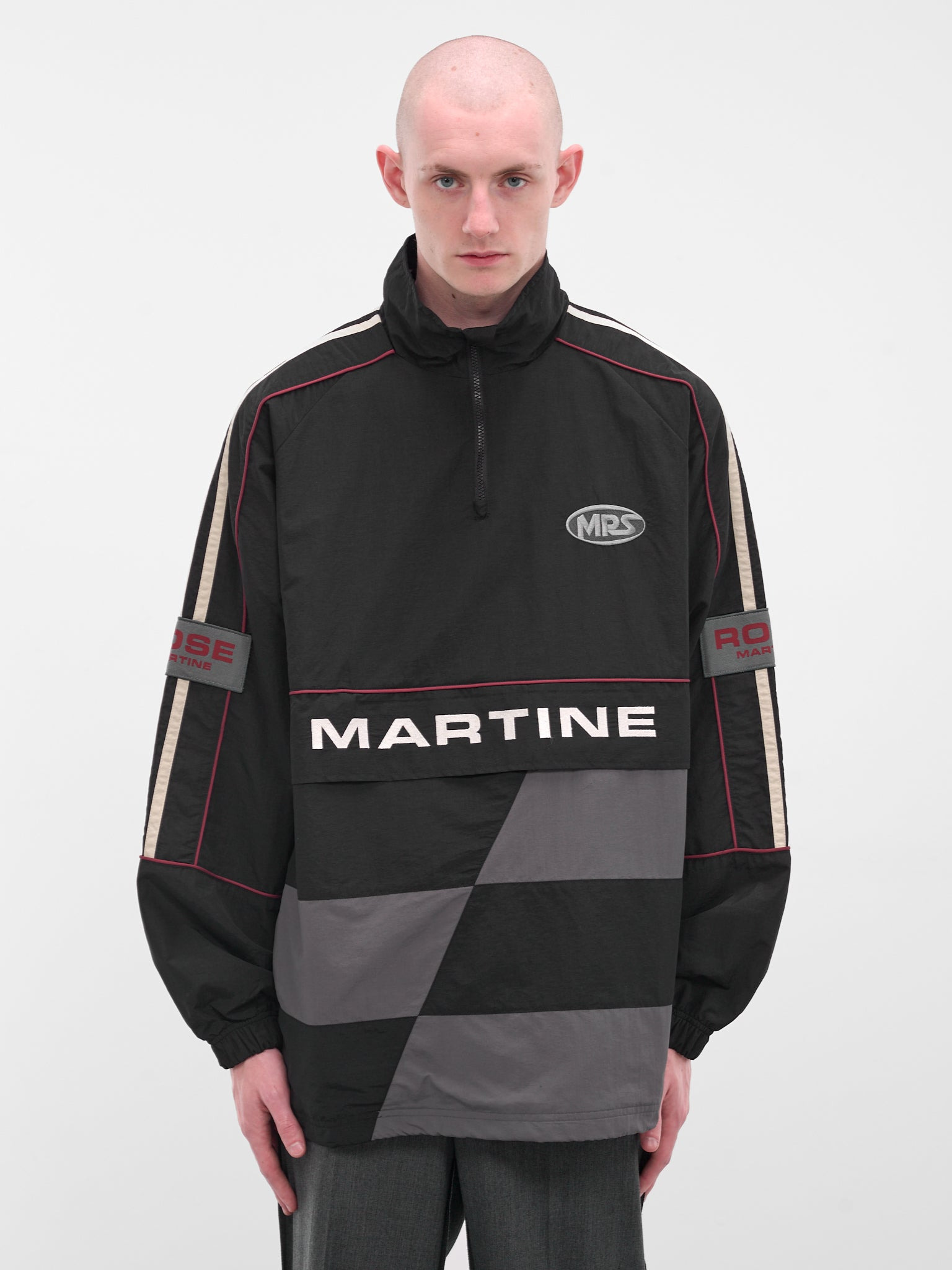 Black Hockey Nylon Pullover - 1