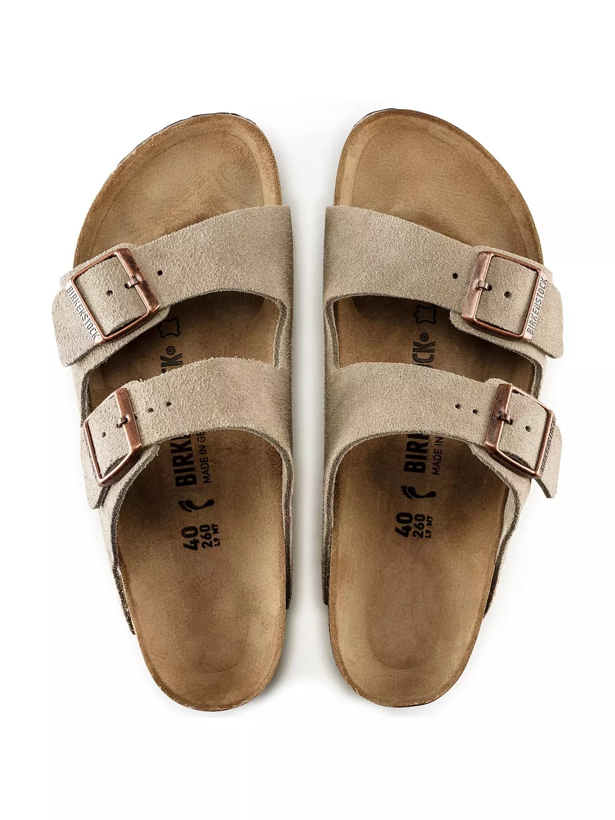Arizona "Taupe Suede" Unisex Sandal - 3