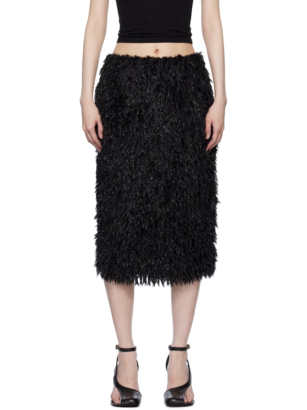 Black Eilo Midi Skirt - 1