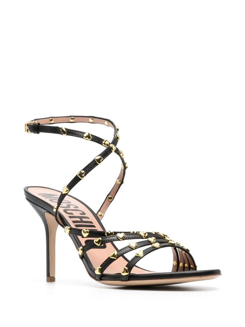 Moschino stud-embellishment 90mm sandals outlook