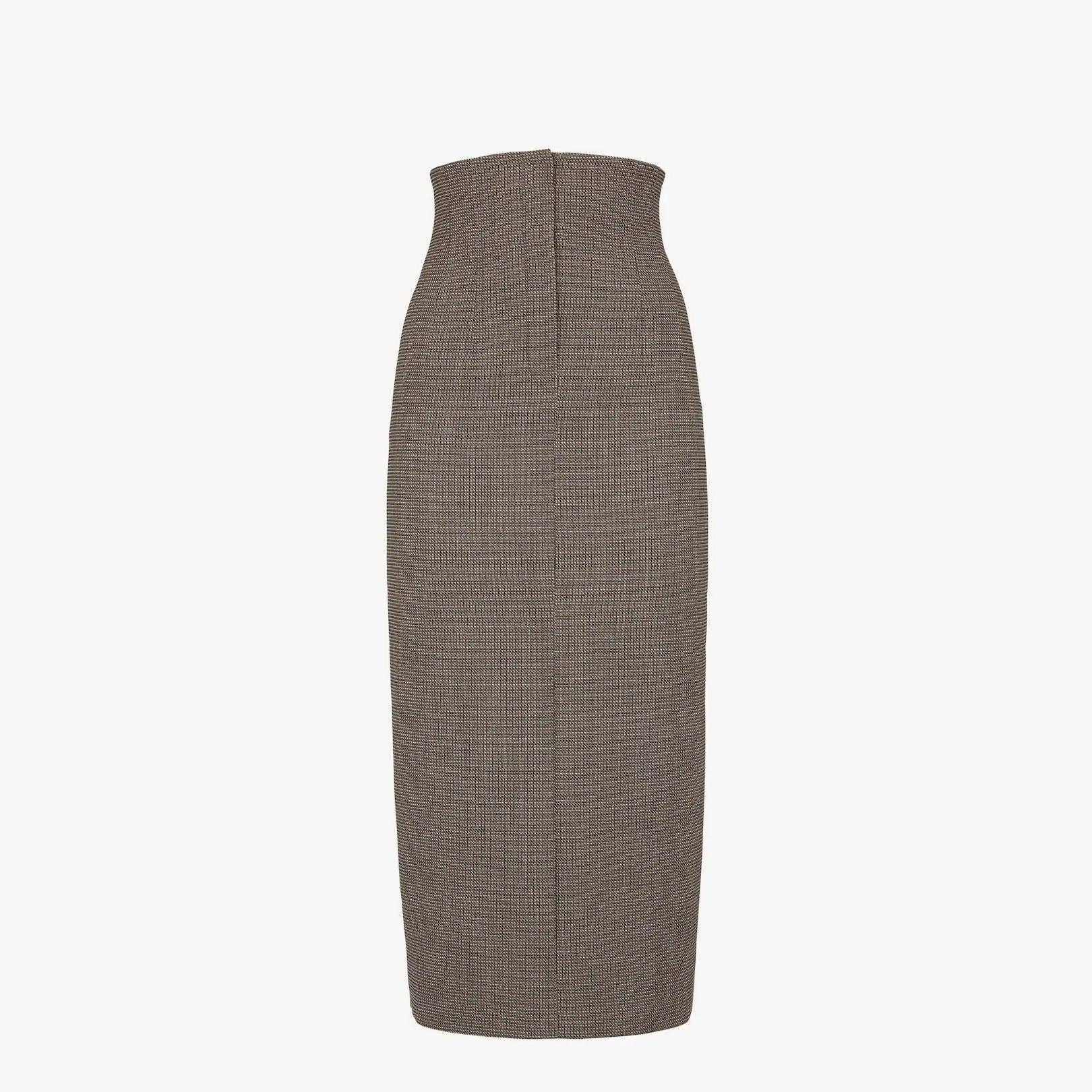 Gray wool skirt - 1