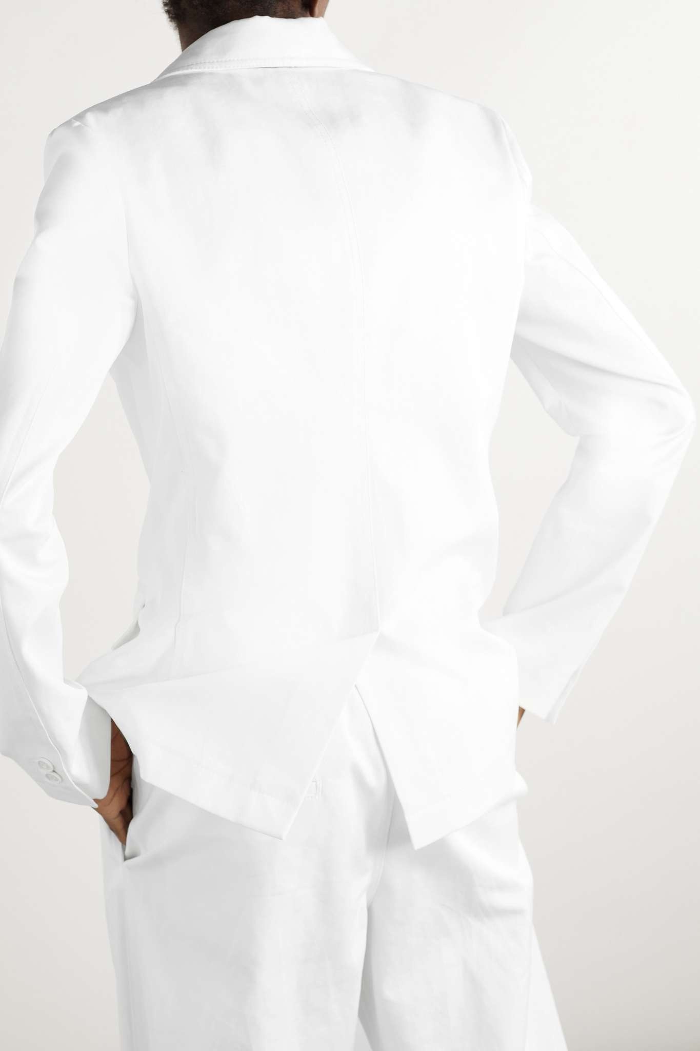 Cotton-twill blazer - 4
