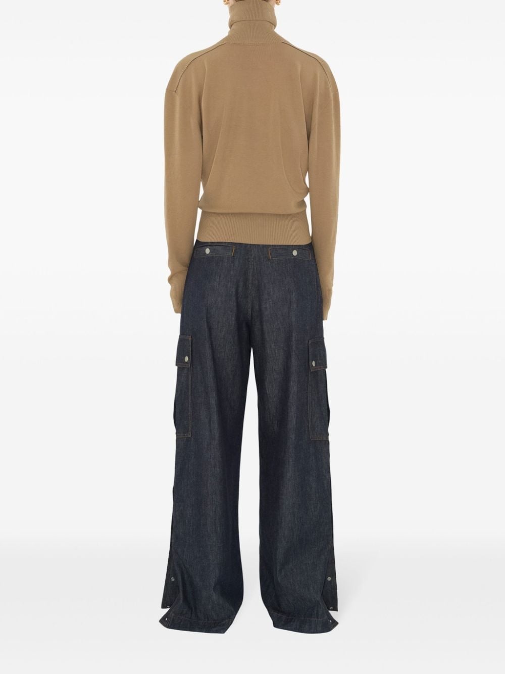 high-neck wool jumper - 4
