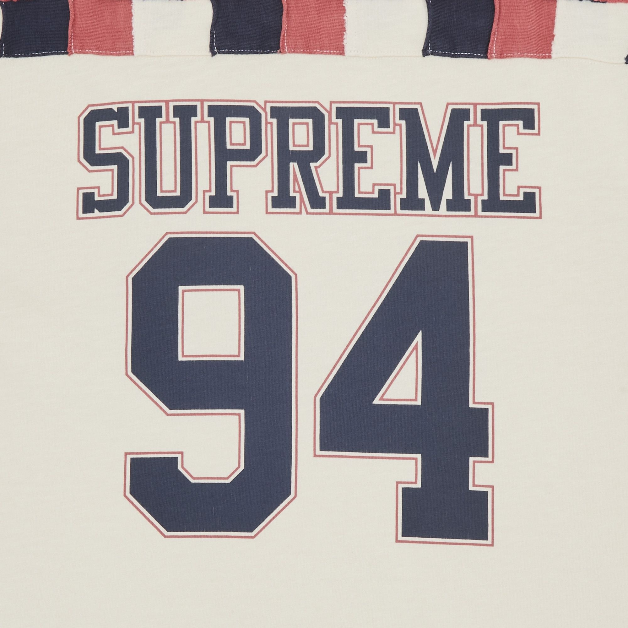 Supreme Patchwork Yoke Football Top Black - 24FW | eBay