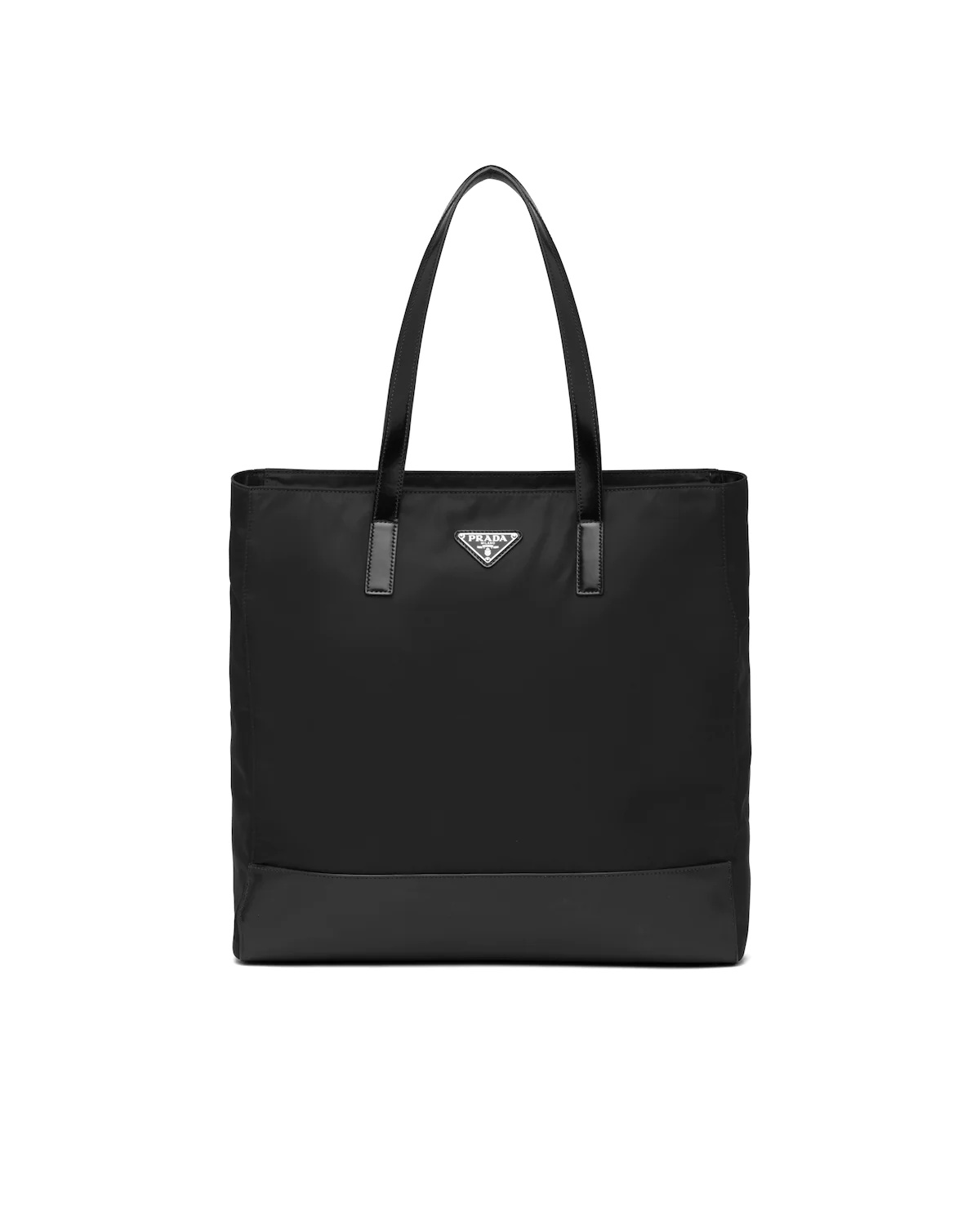 Re-Nylon and Leather tote - 1