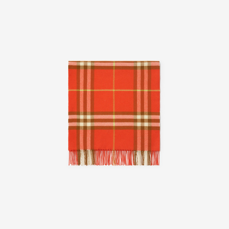 Wide Check Cashmere Scarf 4