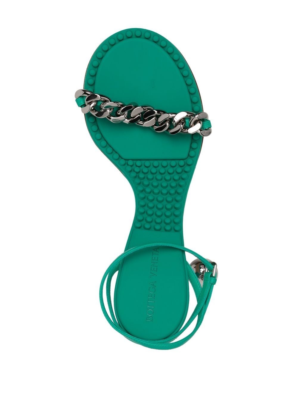 Dot leather 90mm sandals - 4