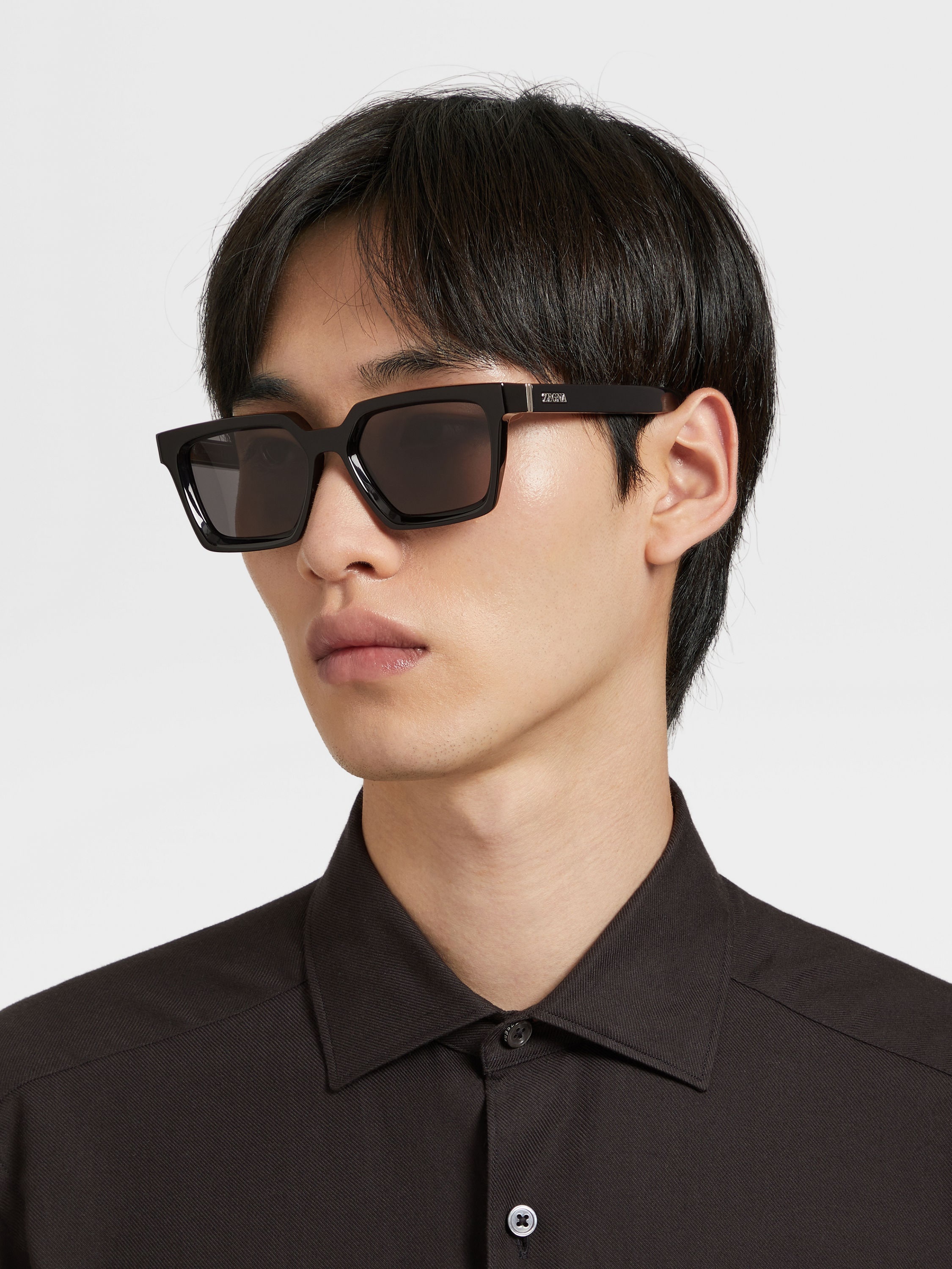BLACK ACETATE SUNGLASSES - 4