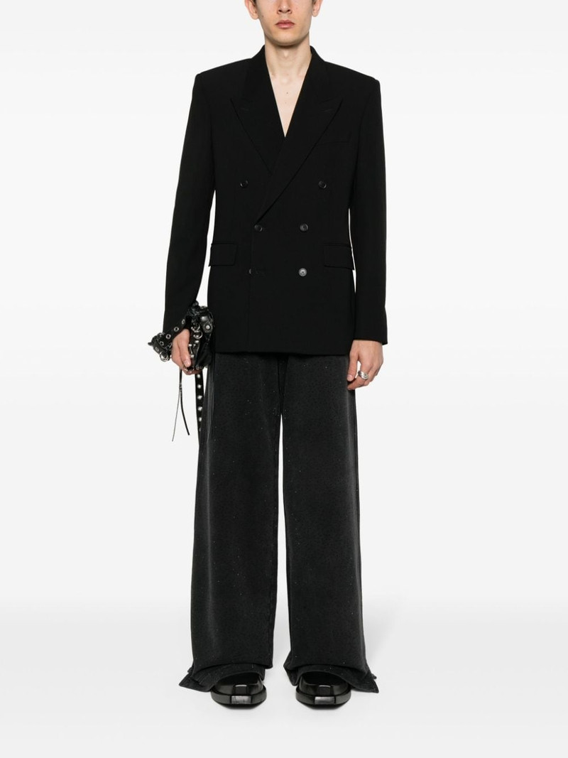 VETEMENTS crystal-embellished track pants outlook