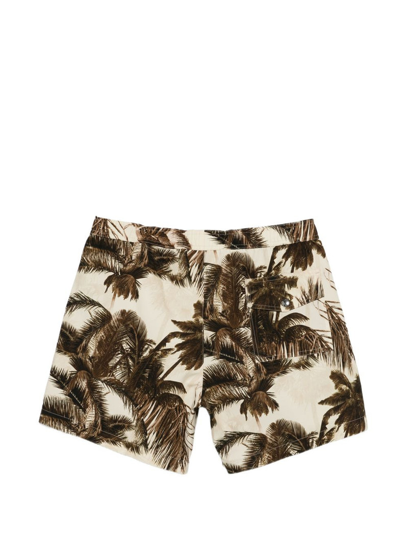 Moncler palm tree-print swim shorts outlook