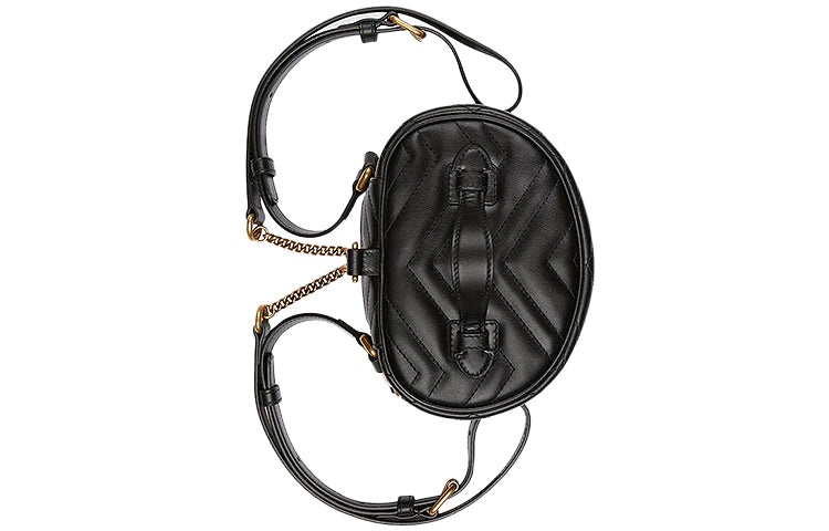 (WMNS) Gucci GG Marmont Series Backpackmini Black 598594-DTDCT-1000 - 5