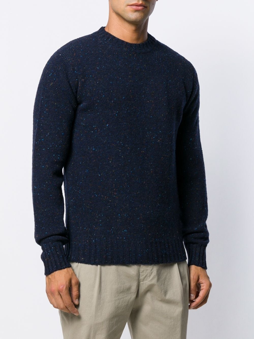 melange crew neck jumper - 3