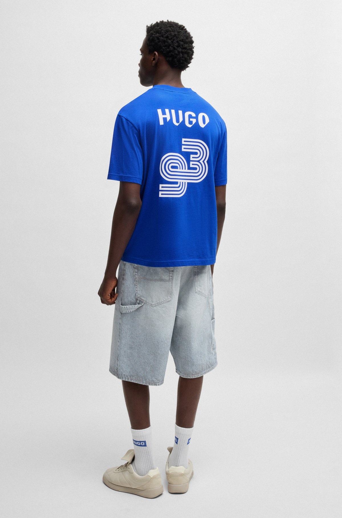 COTTON-JERSEY T-SHIRT WITH FOOTBALL-INSPIRED PRINTS - 5