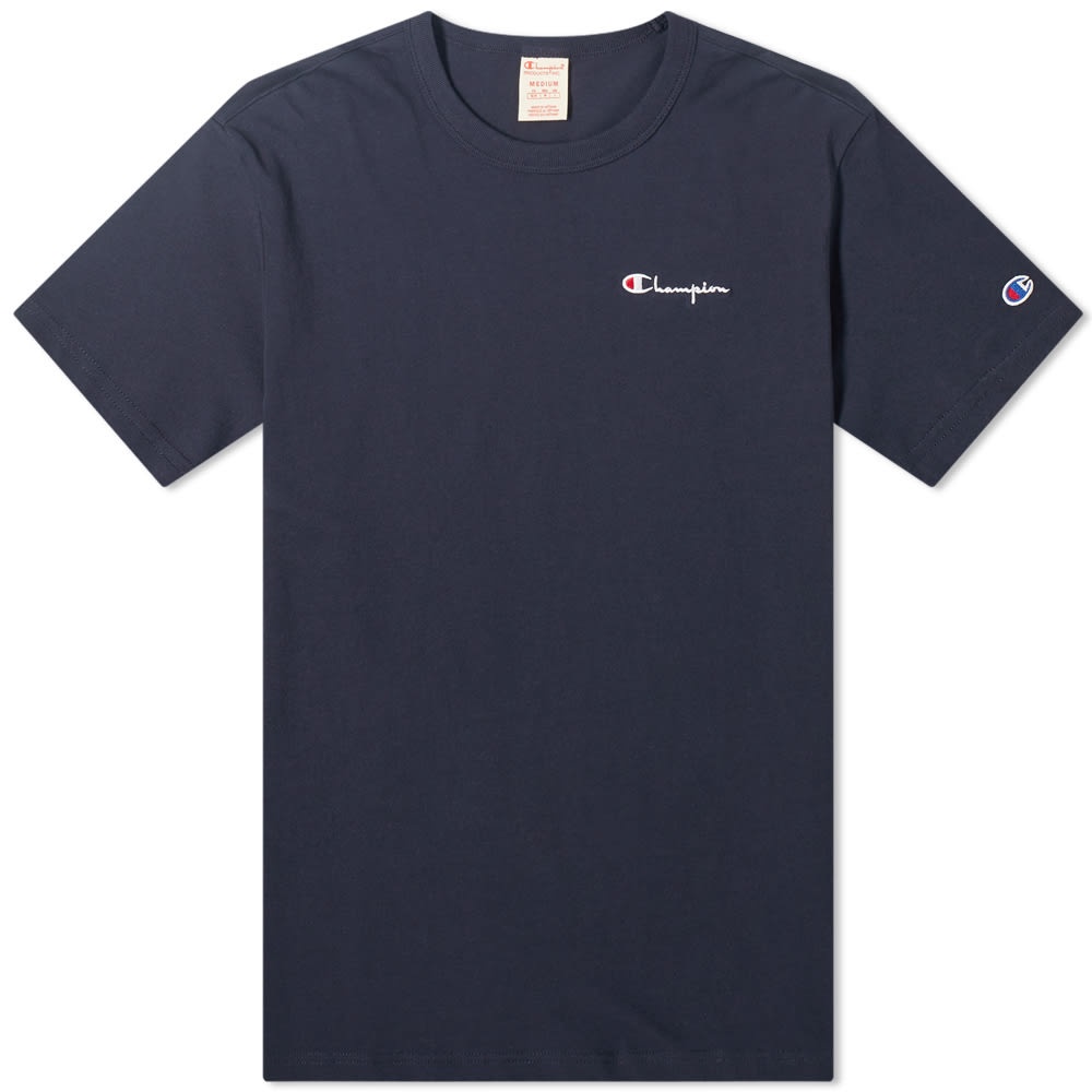 Champion Reverse Weave Script Back Logo Tee - 1