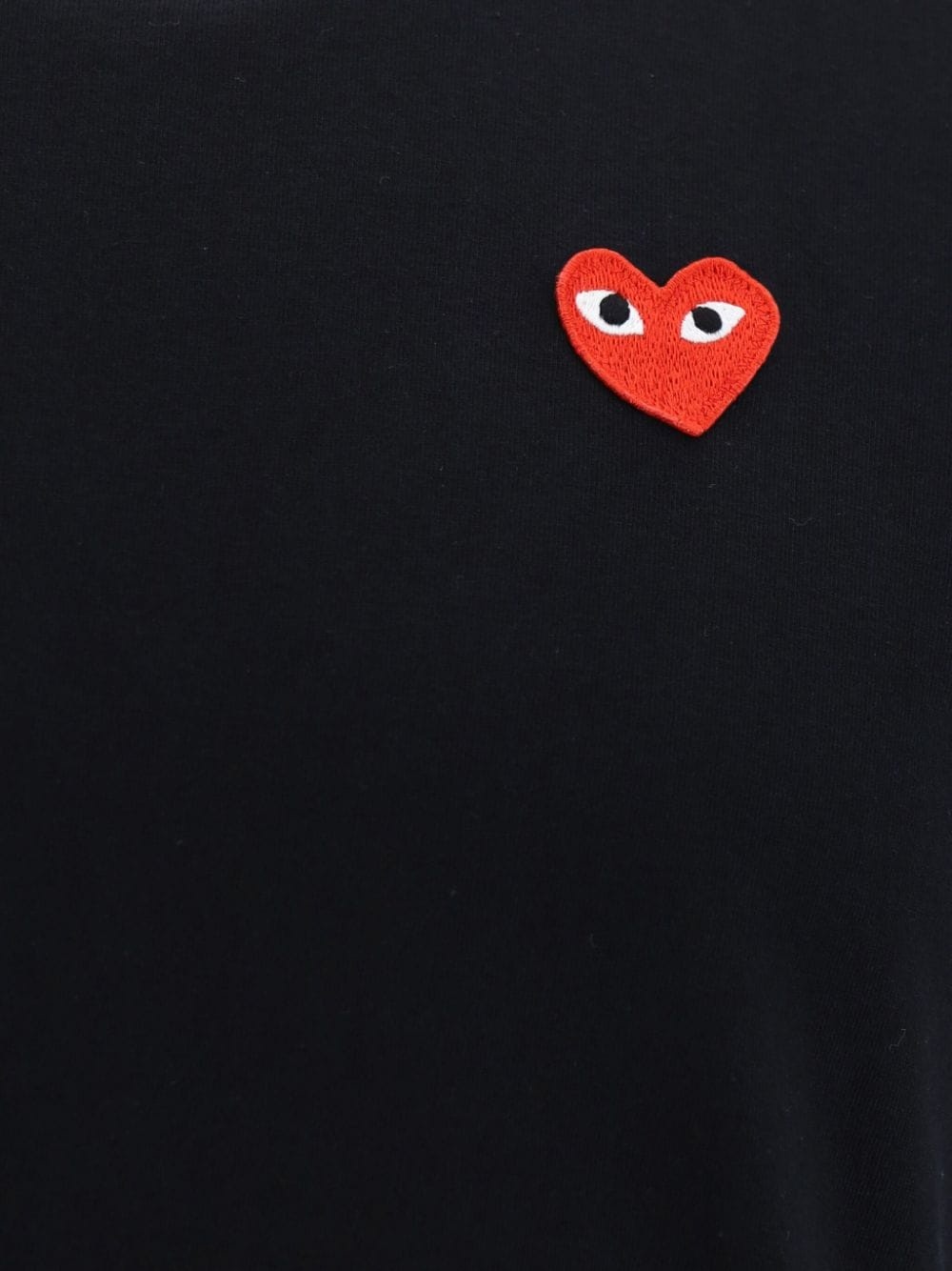 heart-patch cotton T-shirt - 2