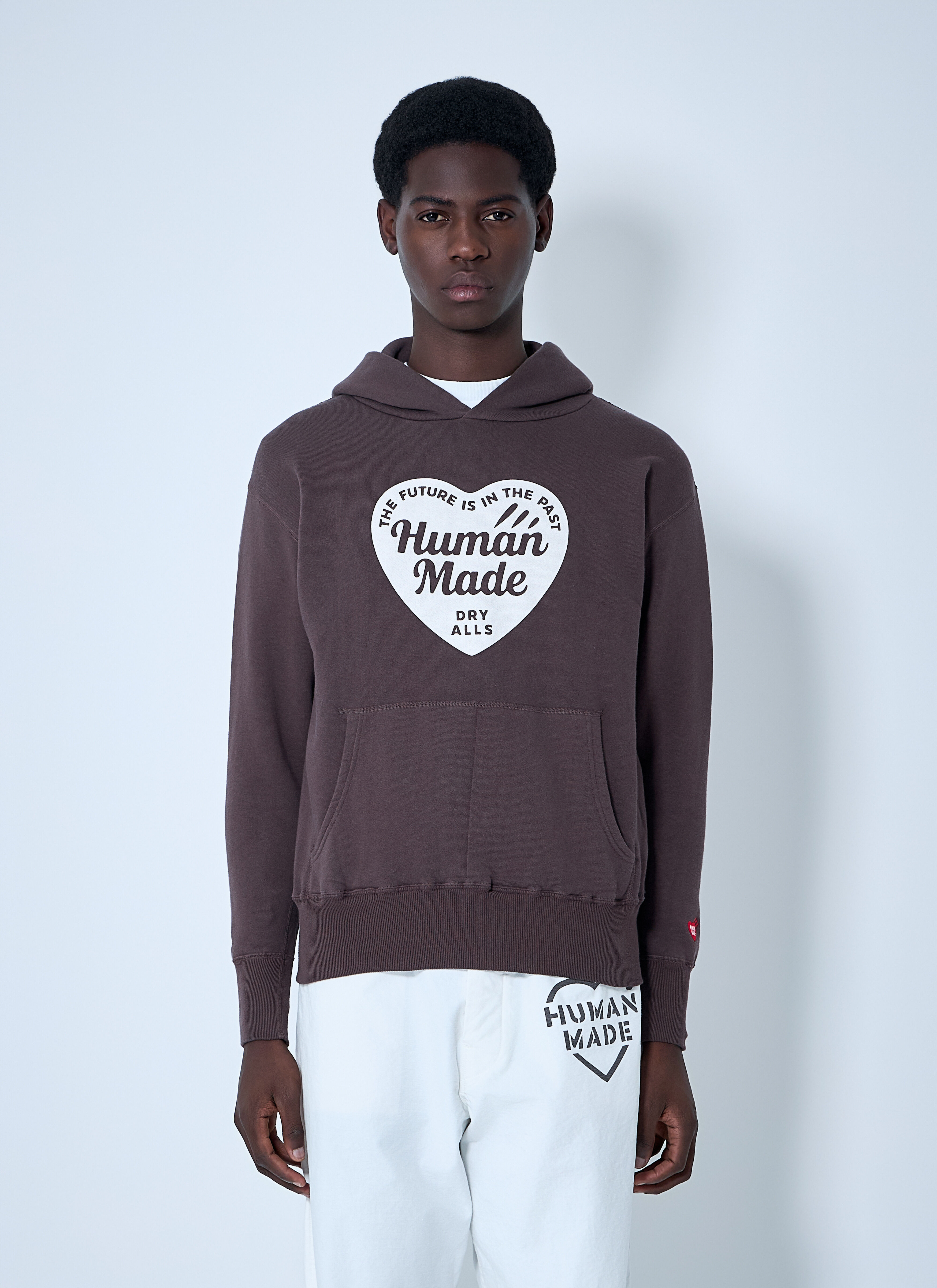 Logo Motif Hooded Sweatshirt - 1