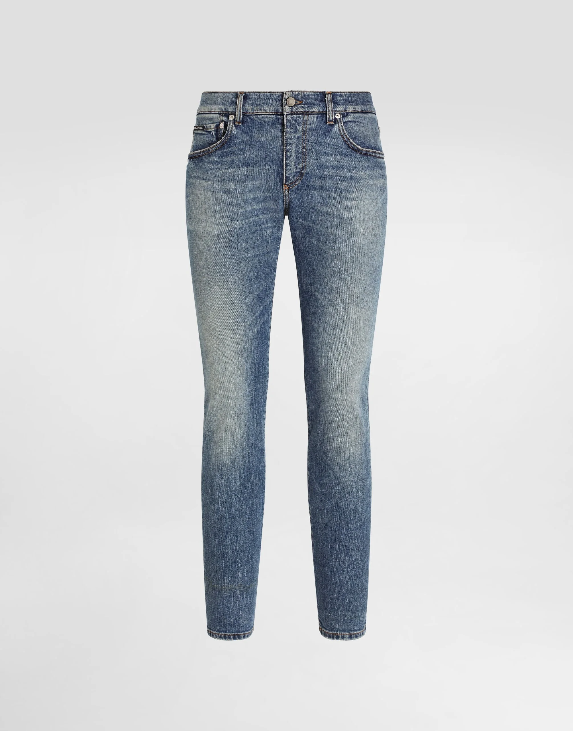 Skinny stretch cotton jeans with tag - 1