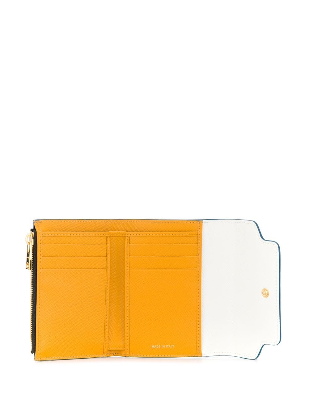 colour block compact wallet - 3