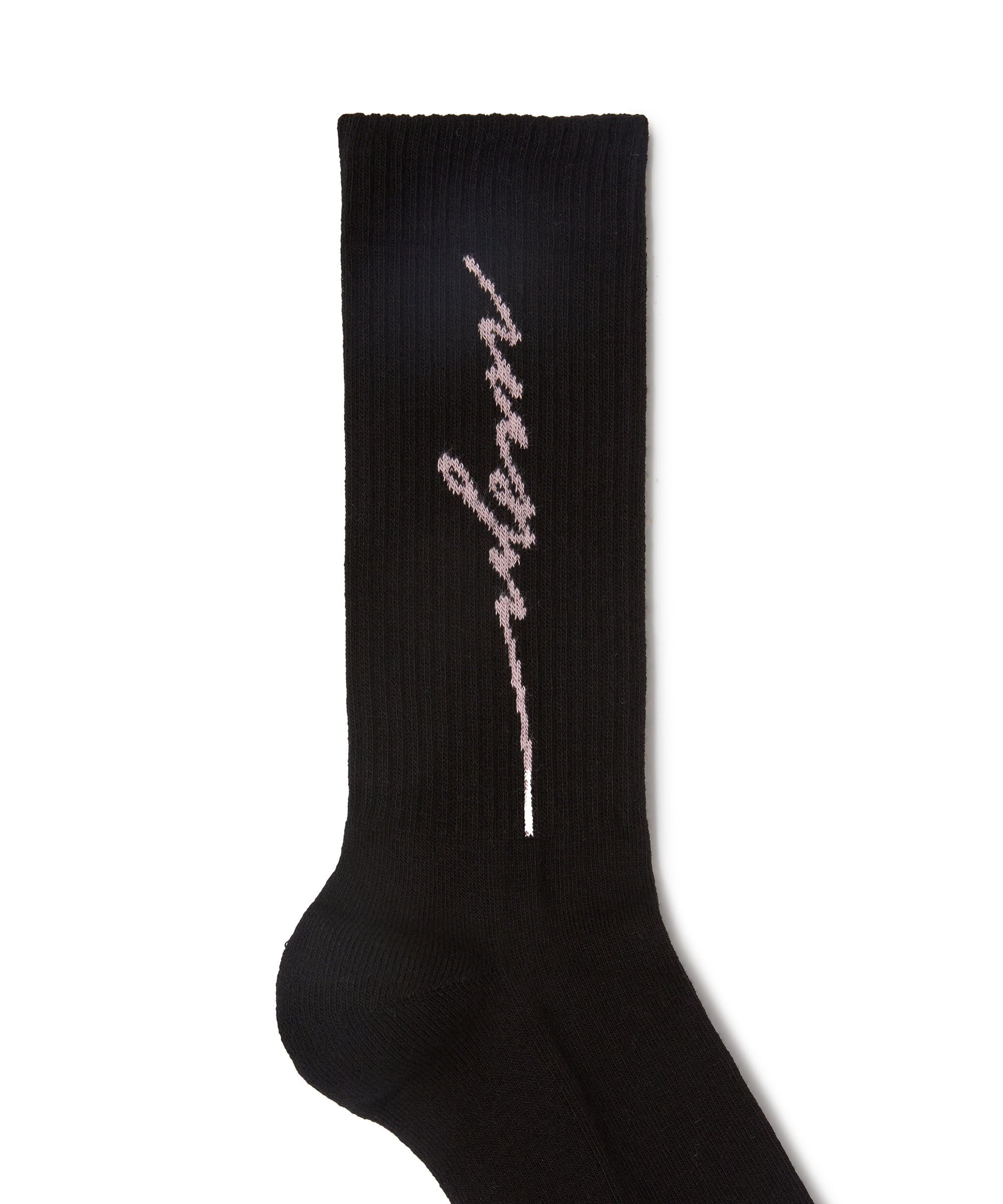 Socks with jacquard cursive logo - 2