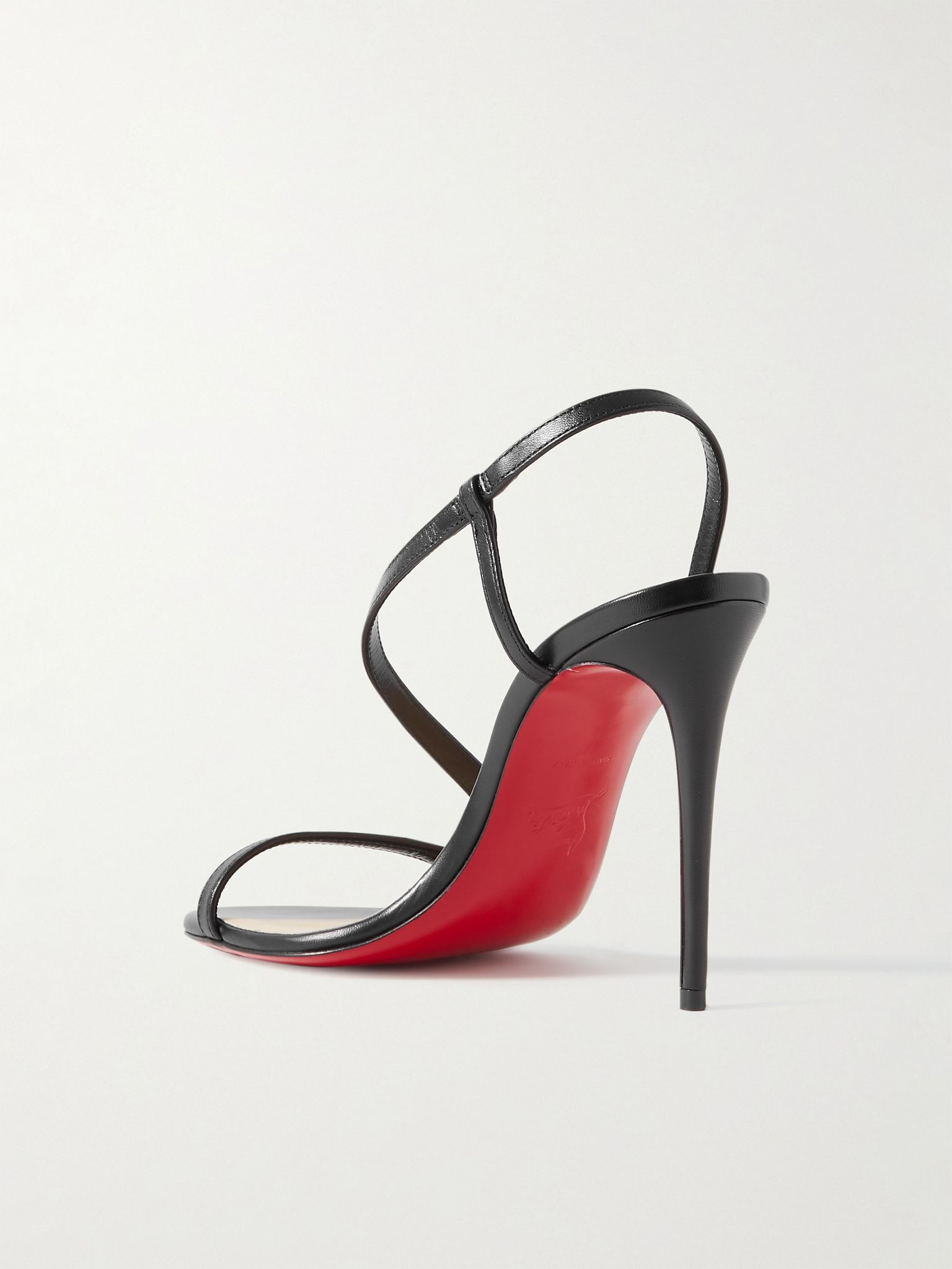 Rosalie 100 leather sandals Black - 3