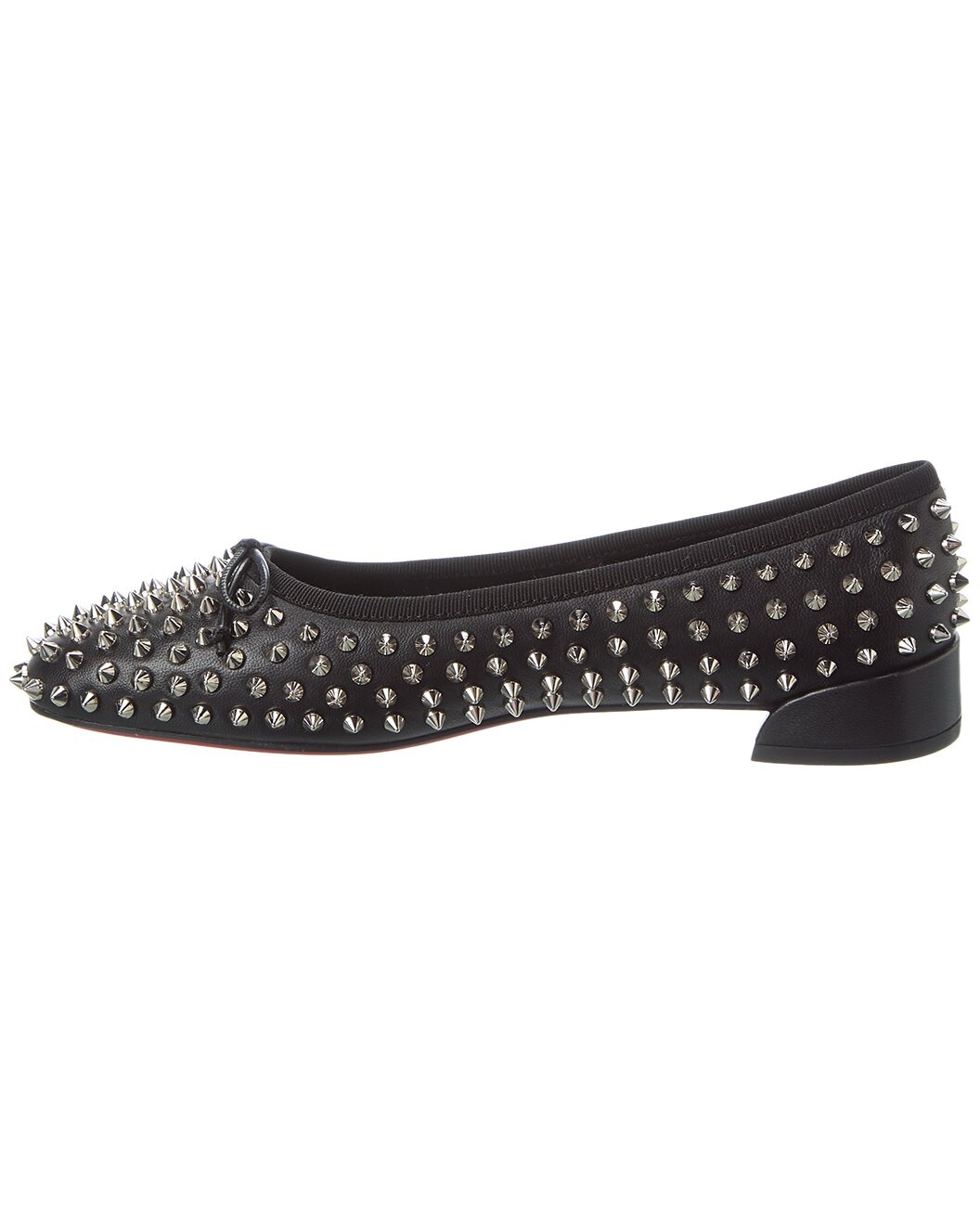 Christian Louboutin Sweetie Jane Spikes Leather Flat - 2