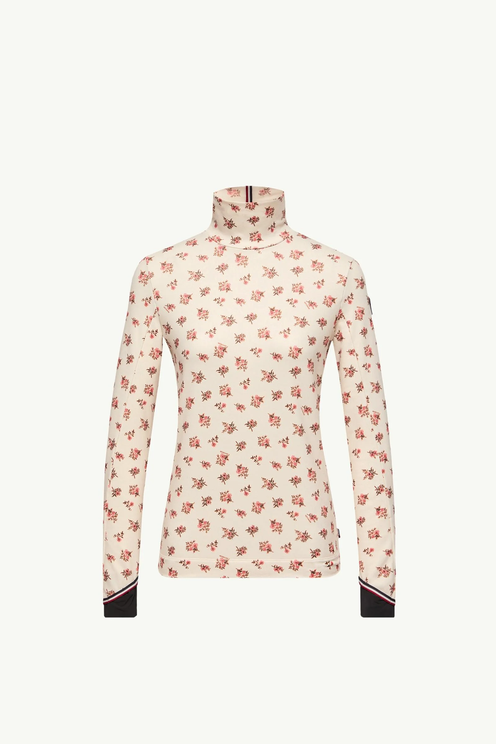 Floral Print Turtleneck - 1