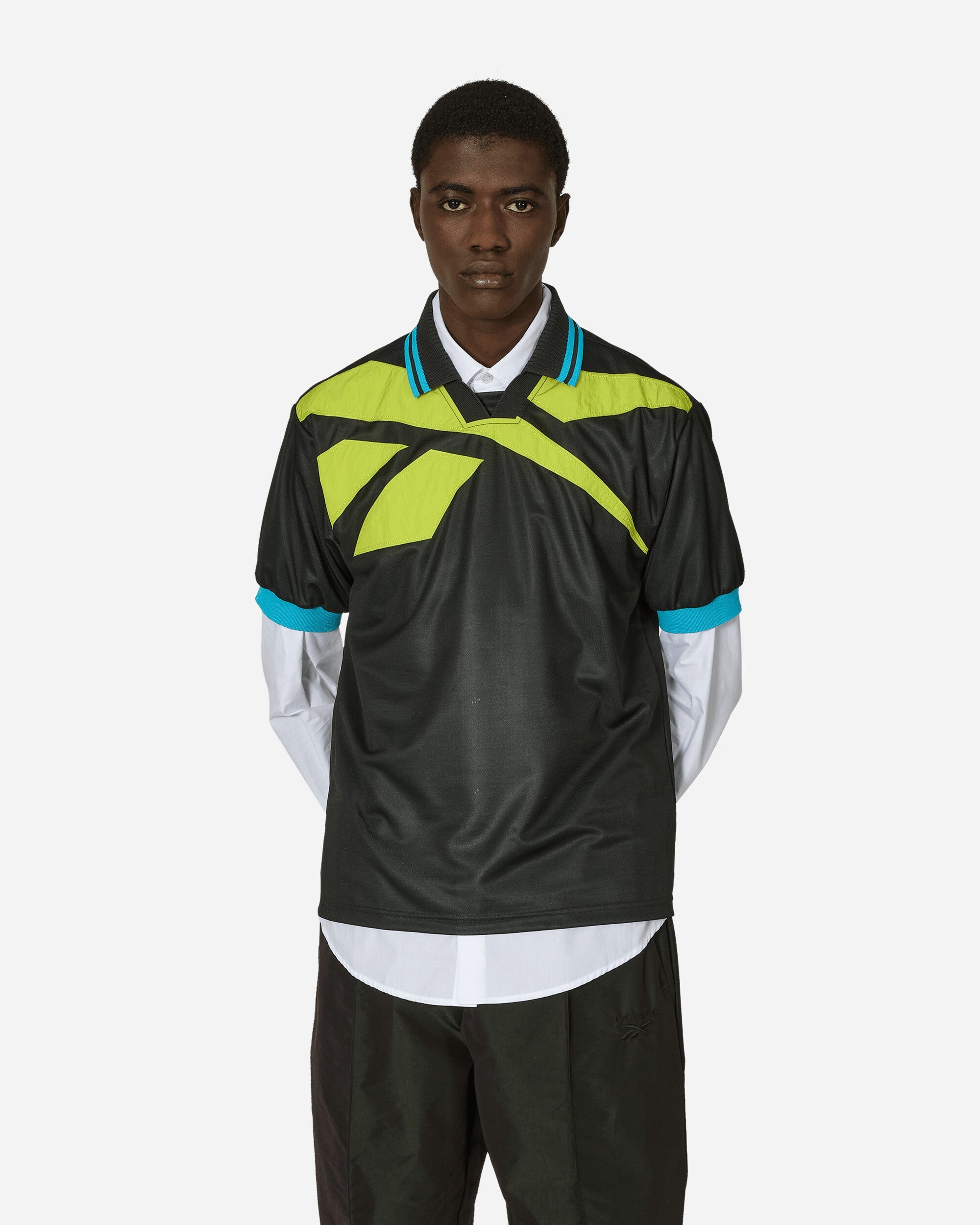 Botter Vector Layered Polo Shirt Black / Acid Yellow - 1