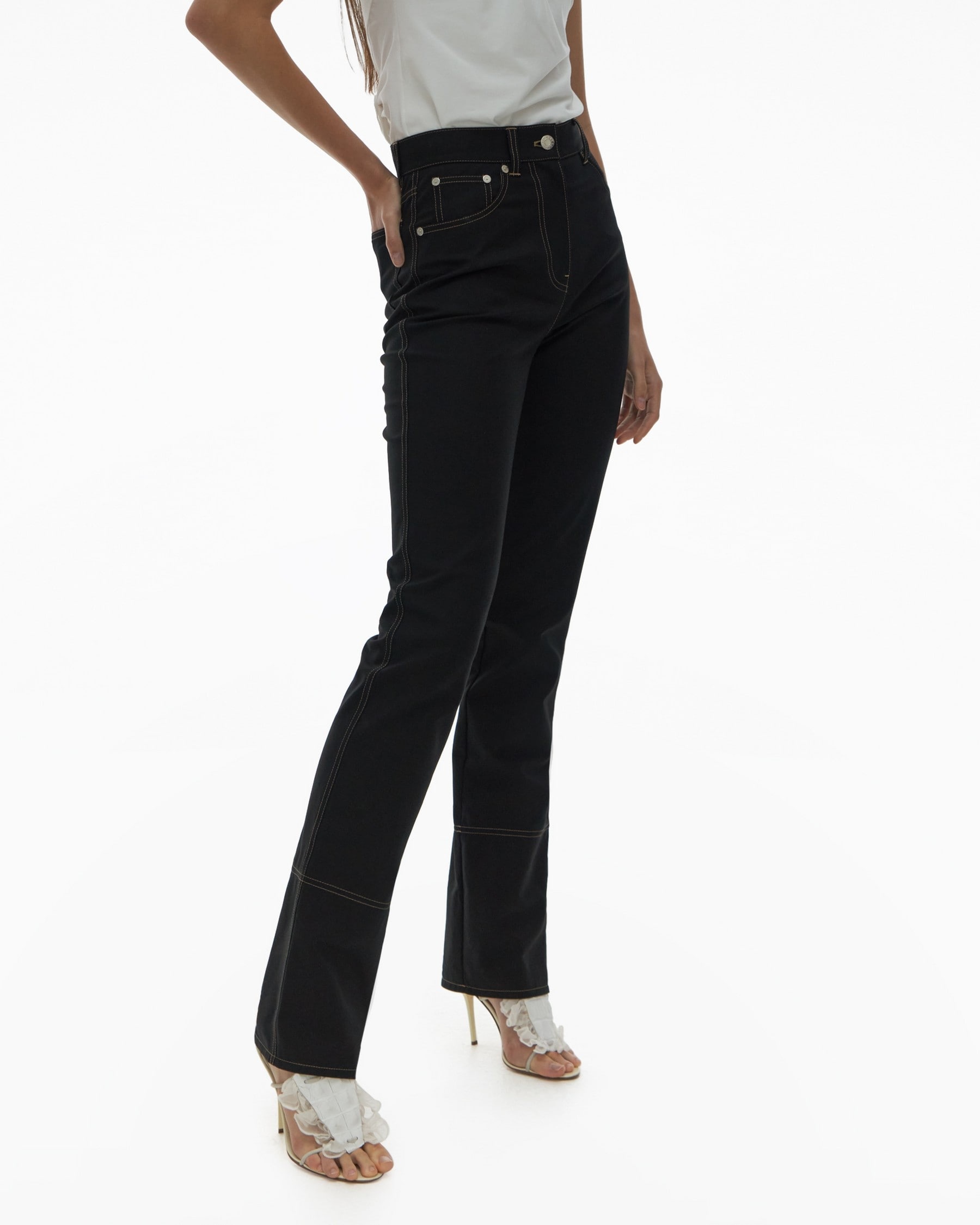 STRETCH COTTON PANT - 5