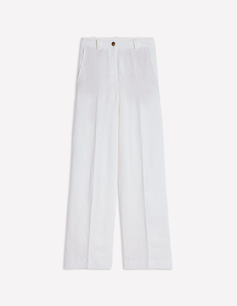 Westbourne Linen Pants-White 1