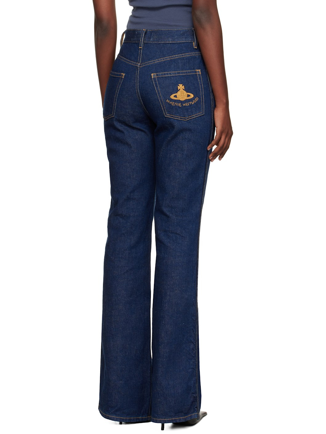 Navy Ray 5 Pocket Jeans - 3