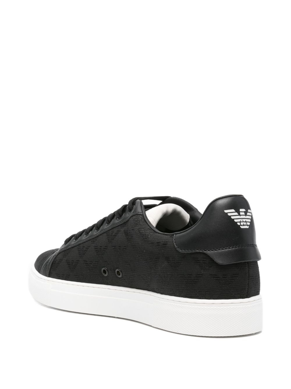 lace-up eagle-logo sneakers - 3