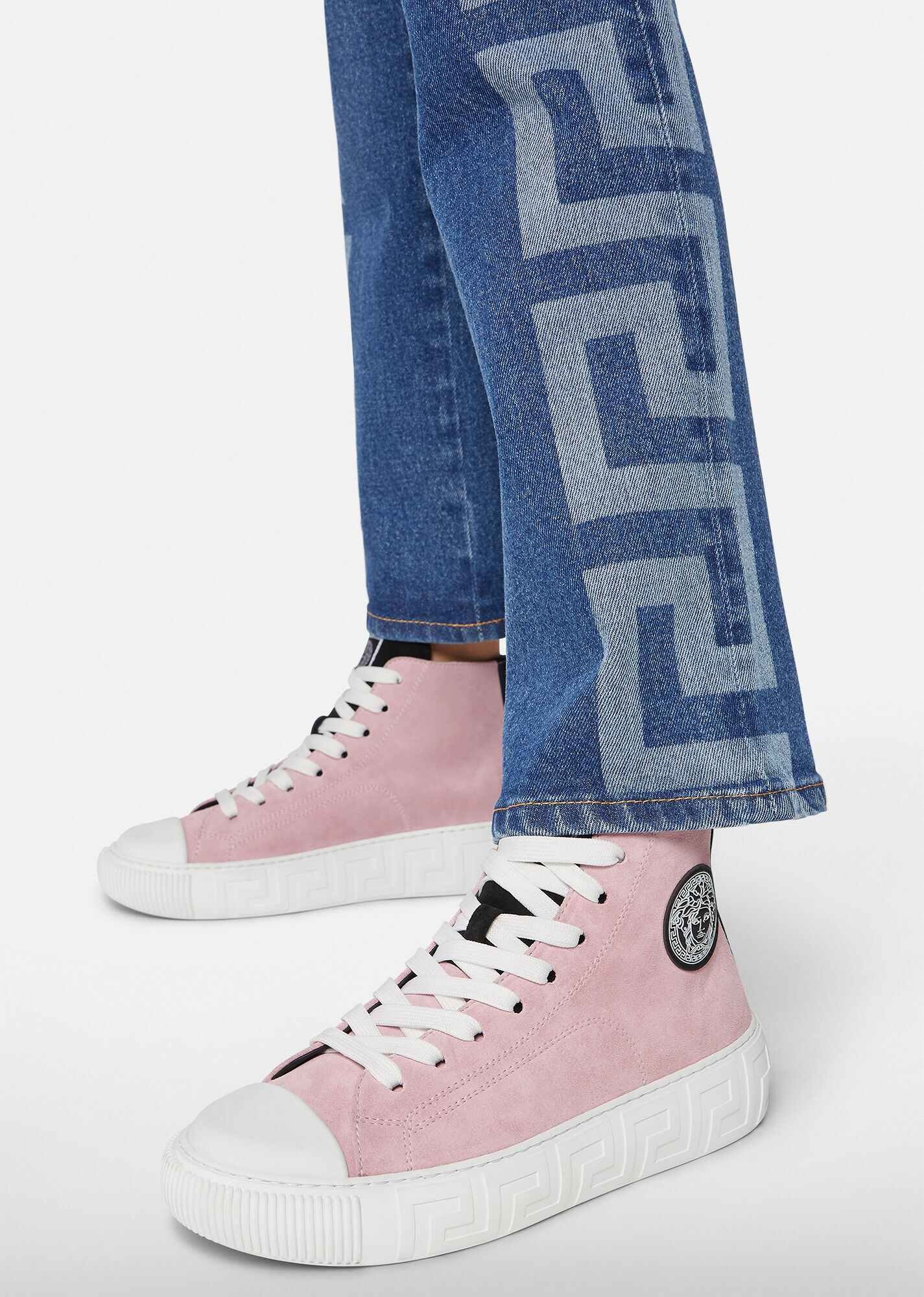 Greca Suede High-Top Sneakers - 2