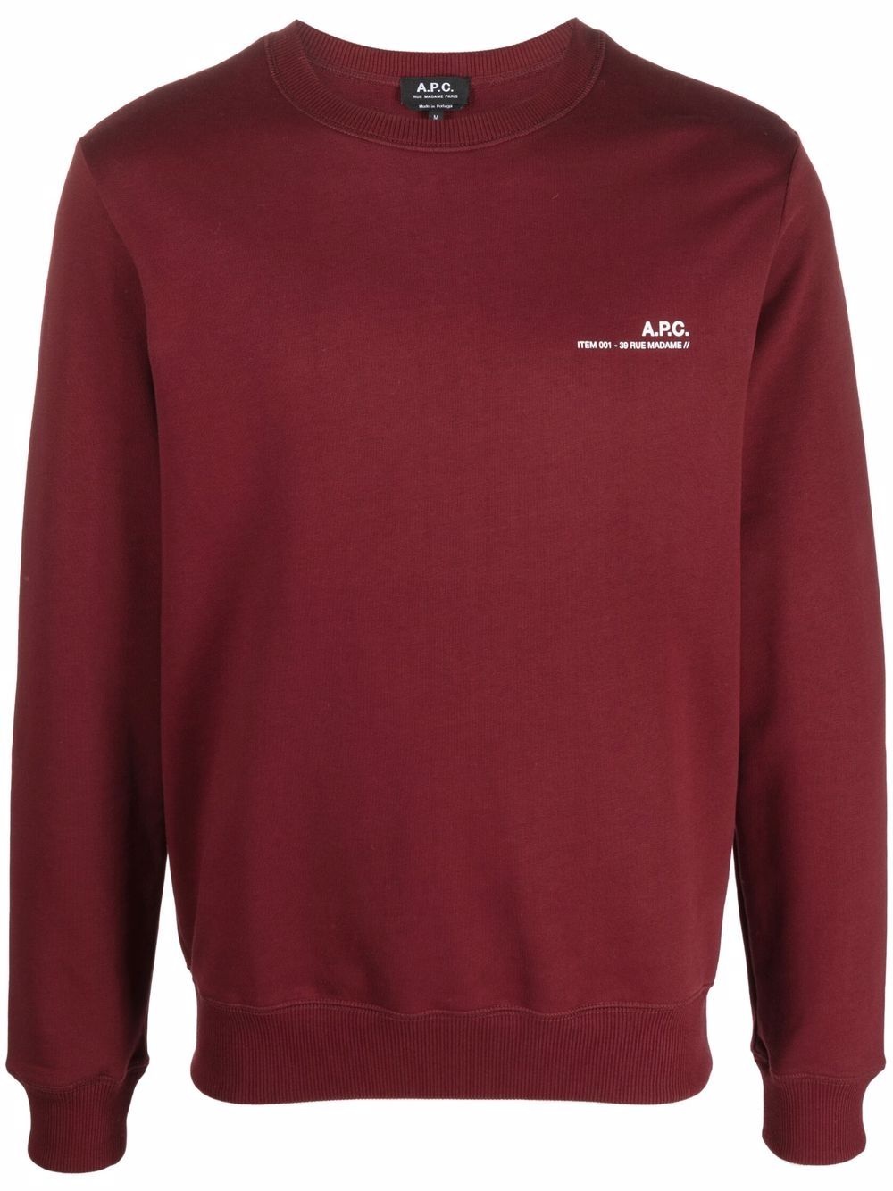 logo-print cotton sweatshirt - 1