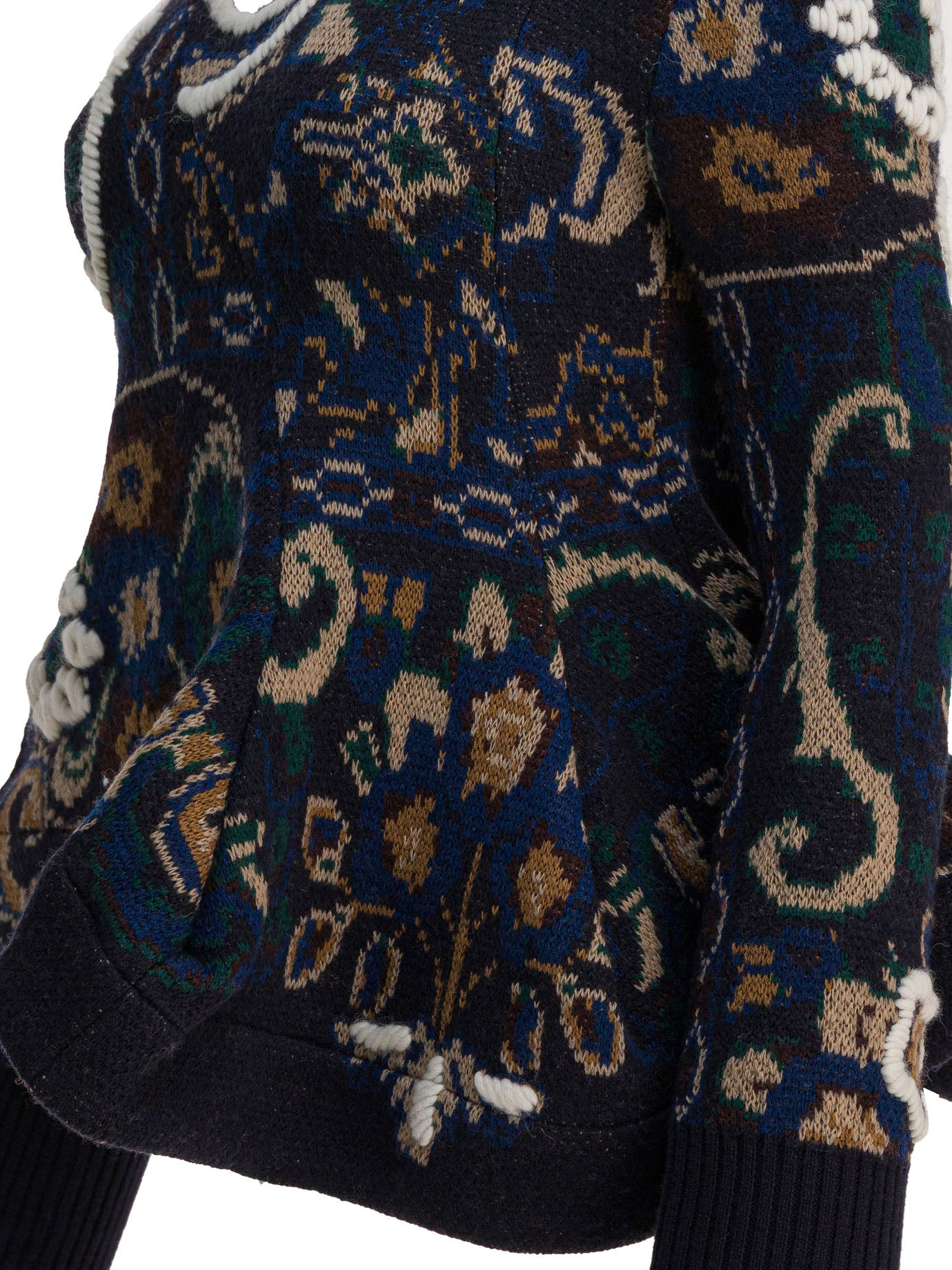 Sacai Floral Jacquard Knit Sweater - 4