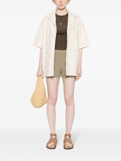 Max Mara Cotton knitted shorts outlook