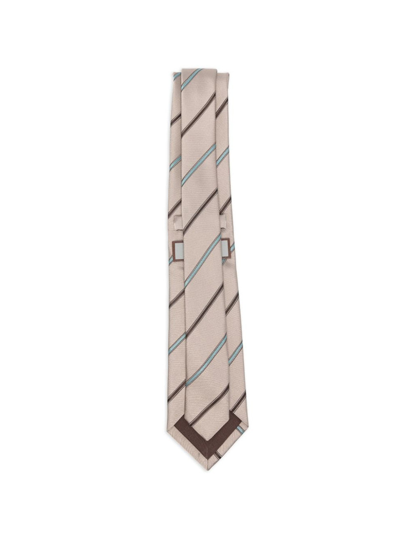 Canali striped-pattern tie outlook