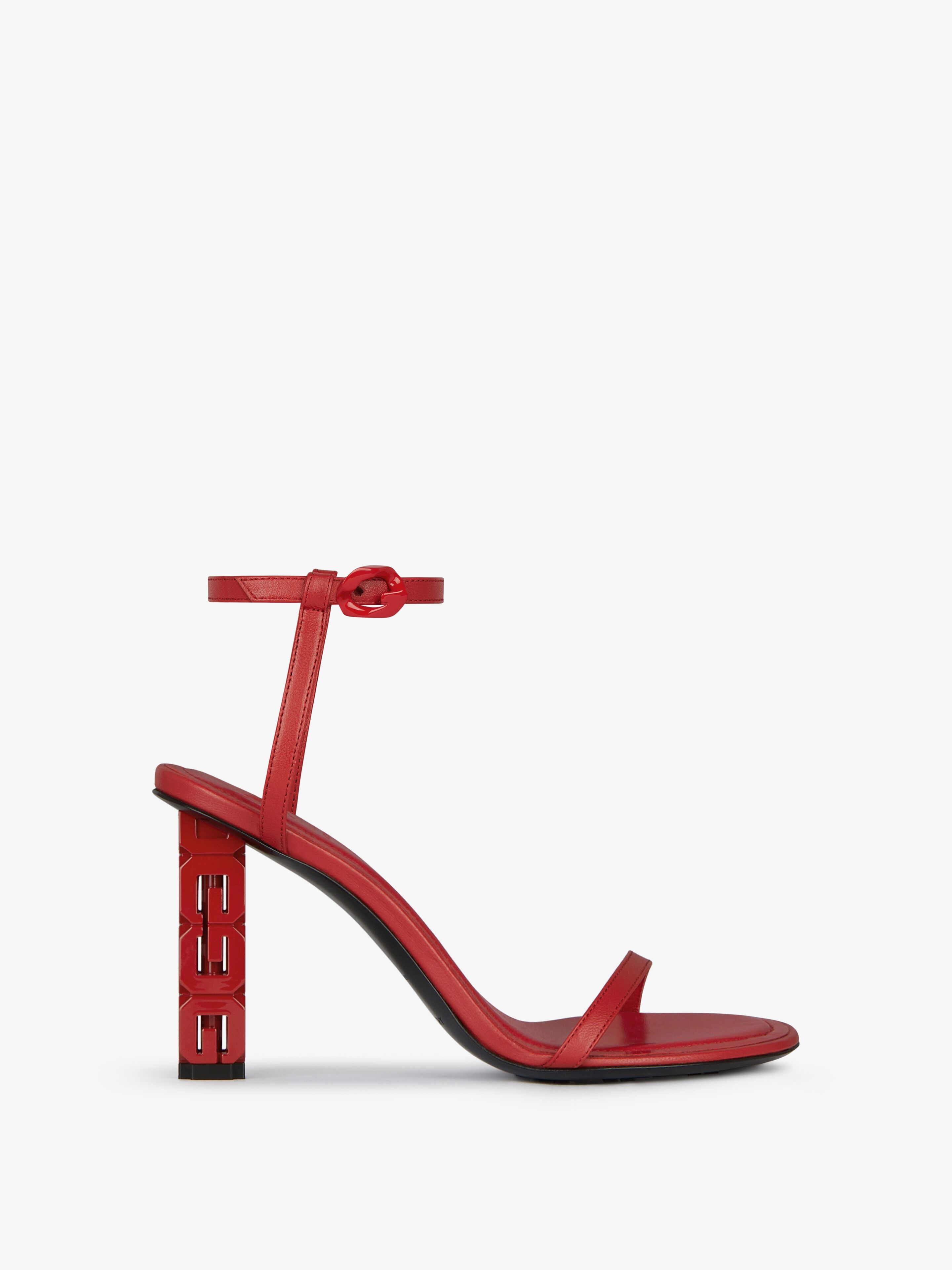 G CUBE SANDALS IN LEATHER - 1