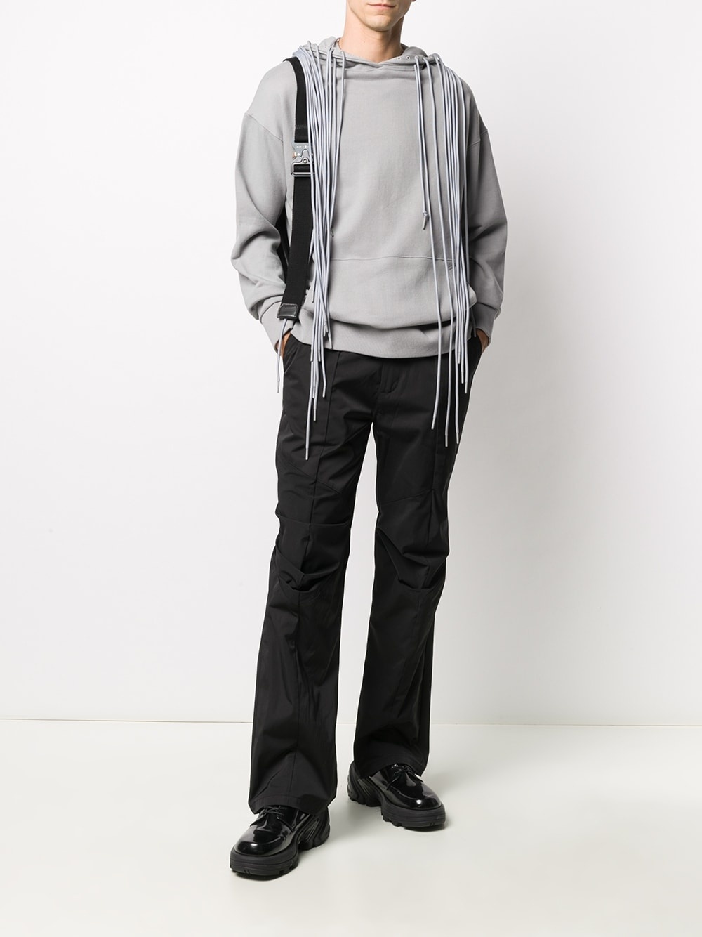 panelled straight-leg trousers - 2