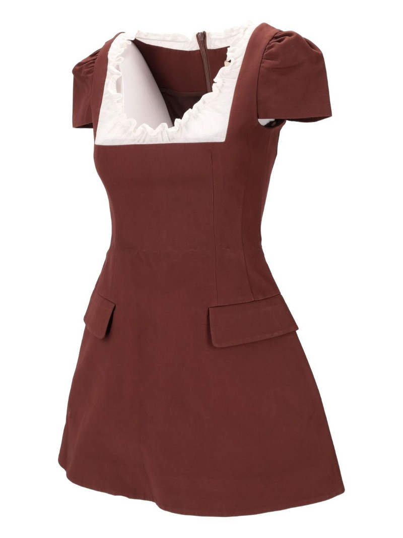 scalloped short sleeve dress 3