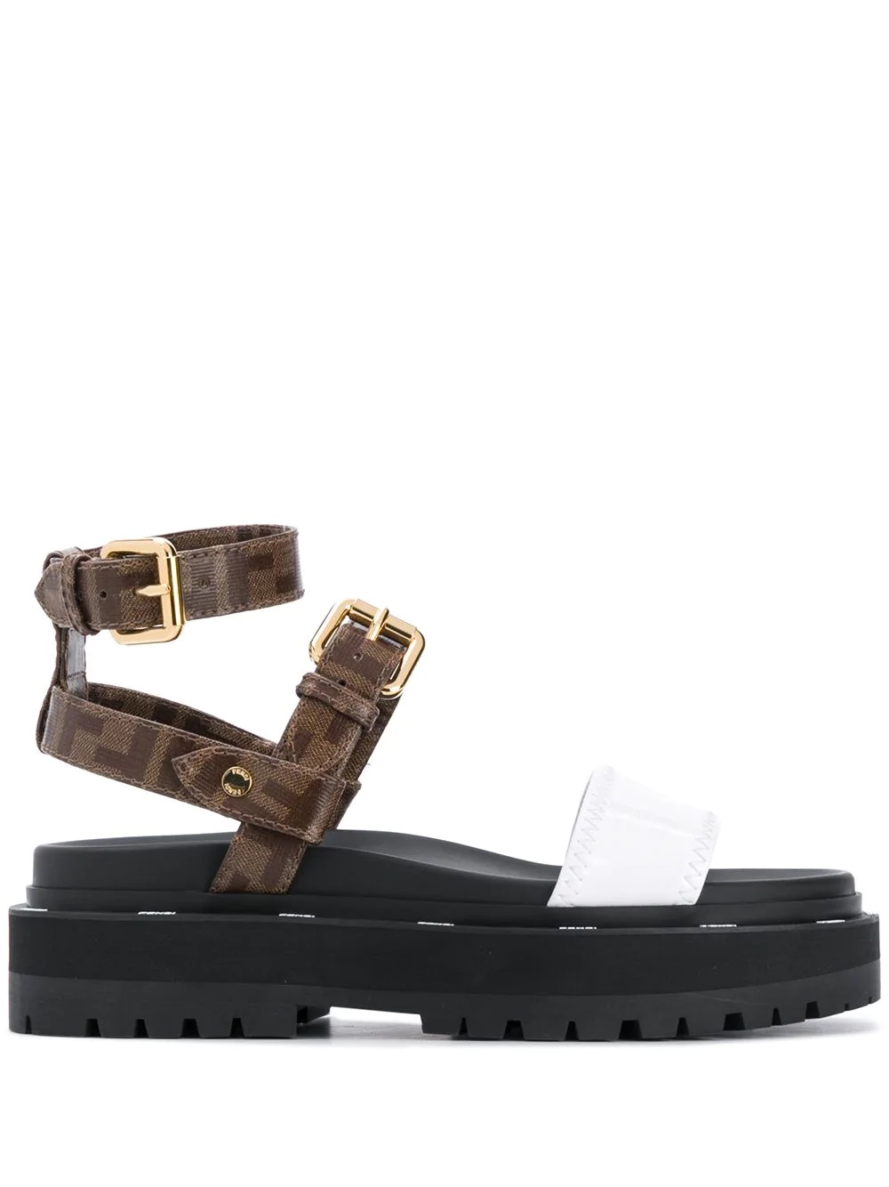 FF logo strap sandals - 1