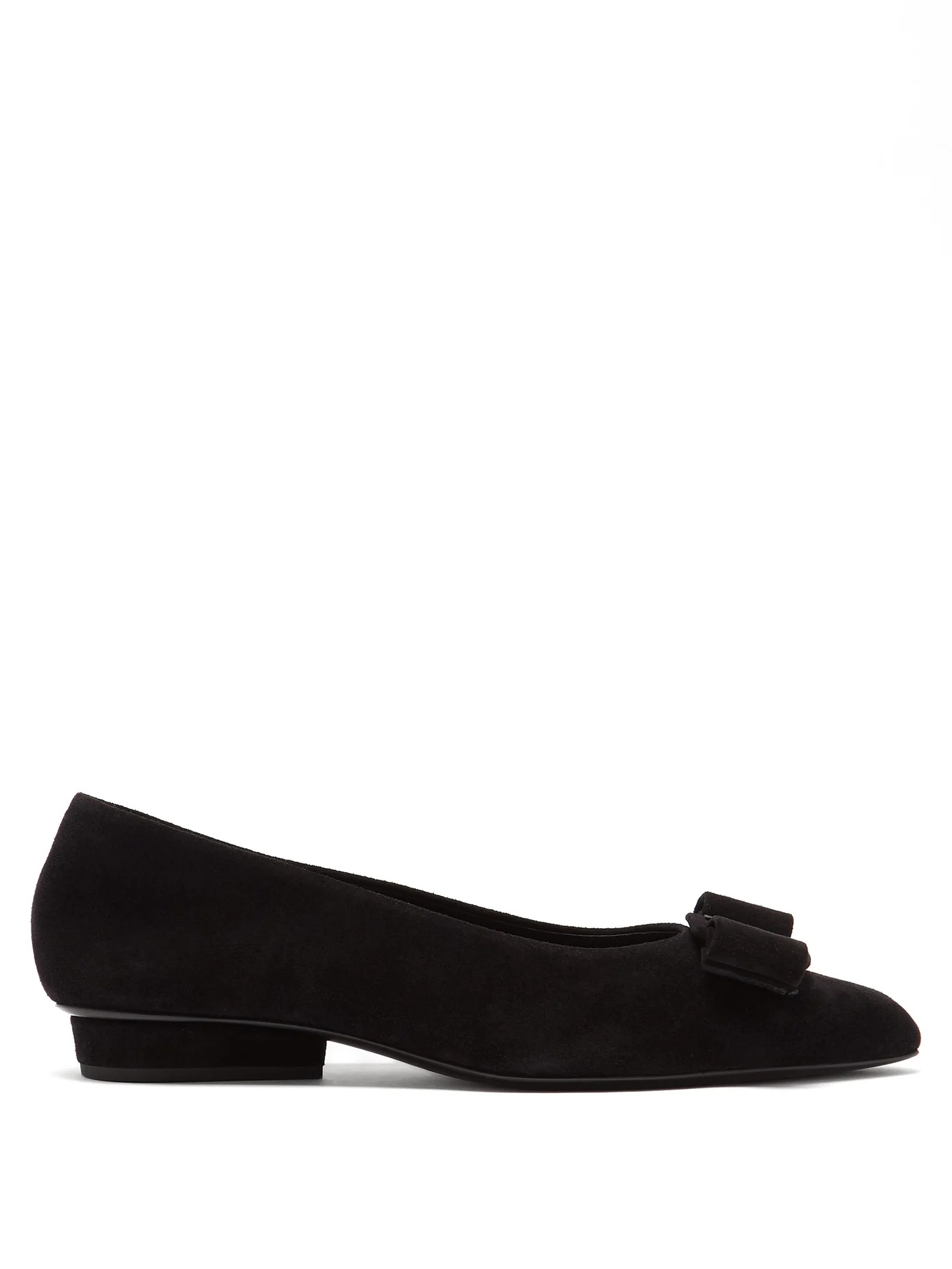 Viva suede point-toe flats - 1